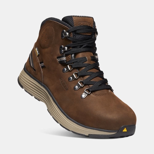 Men's Keen Manchester 6 Waterproof Aluminum Toe Work Boots Brown | NAM-142860