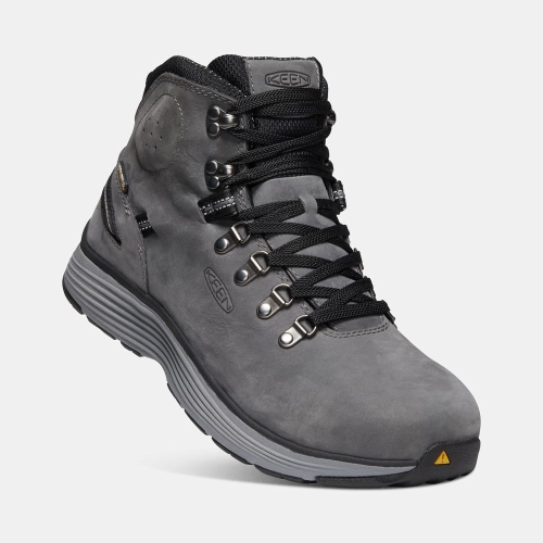 Men's Keen Manchester 6 Waterproof Aluminum Toe Work Boots Grey | OXK-615389