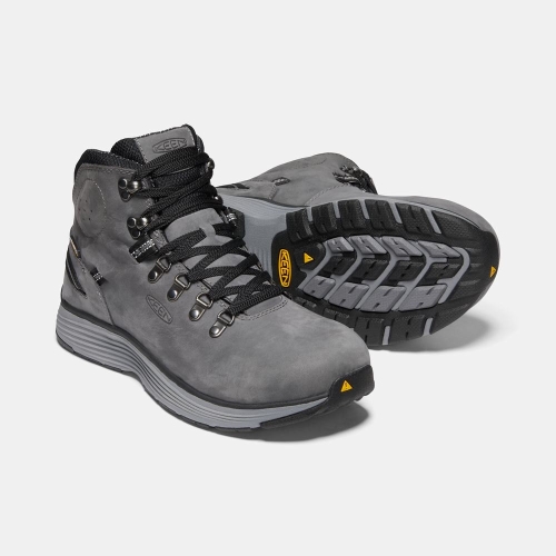 Men's Keen Manchester 6 Waterproof Aluminum Toe Work Boots Grey | OXK-615389