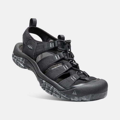 Men's Keen Newport H2 Hiking Sandals Black | IZX-614250