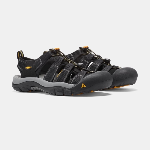 Men's Keen Newport H2 Hiking Sandals Black | LTK-147093