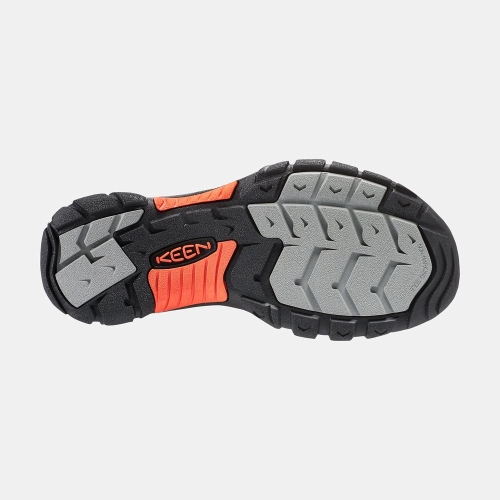 Men's Keen Newport H2 Hiking Sandals Grey Orange | HGY-621849