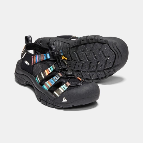 Men's Keen Newport H2 Hiking Sandals Multicolor Black | SQP-541862