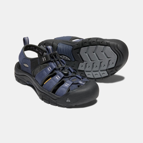 Men's Keen Newport Hydro Hiking Sandals Blue Black | CAJ-543712