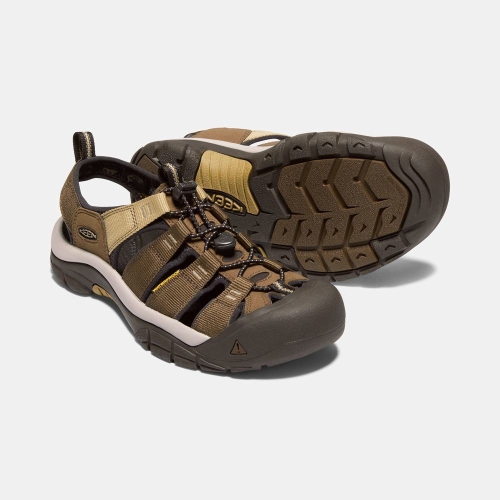 Men's Keen Newport Hydro Hiking Sandals Dark Olive Black | EGO-432967