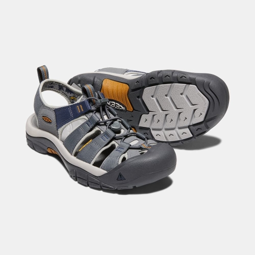 Men's Keen Newport Hydro Hiking Sandals Grey Blue | FMJ-102943