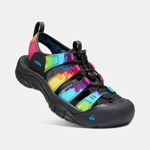 Men's Keen Newport Retro Hiking Sandals Multicolor Black | GHW-157248