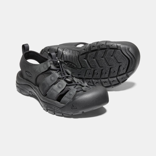 Men's Keen Newport Sandals Black | XMY-496573