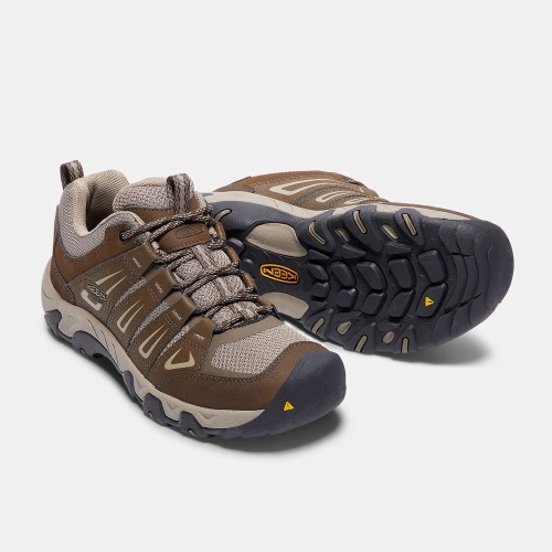 Men's Keen Oakridge Hiking Shoes Brown | ZRX-168270