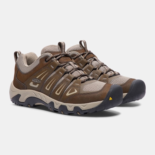 Men's Keen Oakridge Hiking Shoes Brown | ZRX-168270