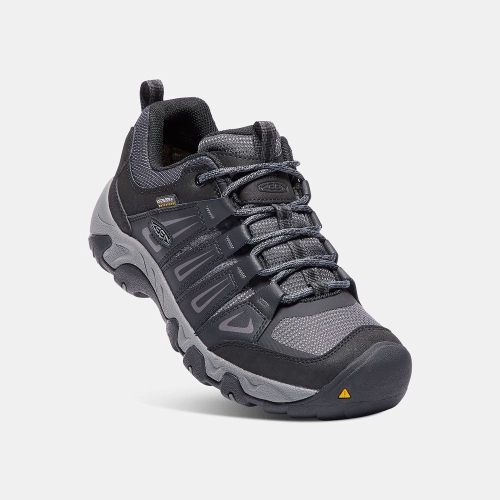 Men's Keen Oakridge Waterproof Hiking Shoes Navy | SZD-593876