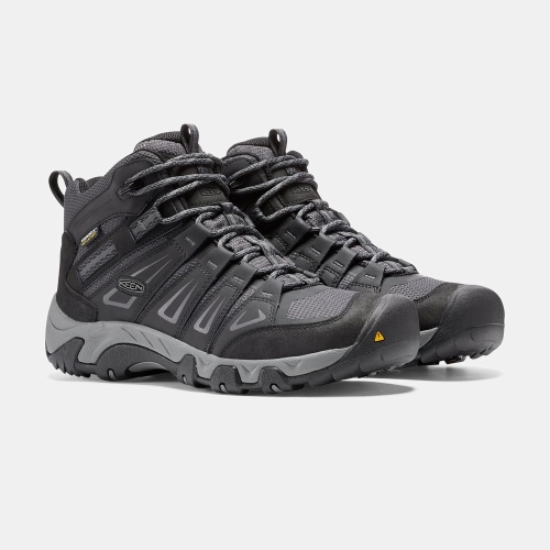 Men's Keen Oakridge Waterproof Mid Hiking Boots Navy | LYN-958036