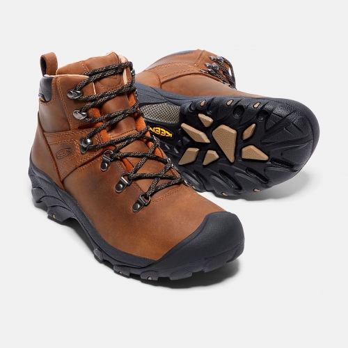 Men's Keen Pyrenees Hiking Boots Brown Black | HXD-340215