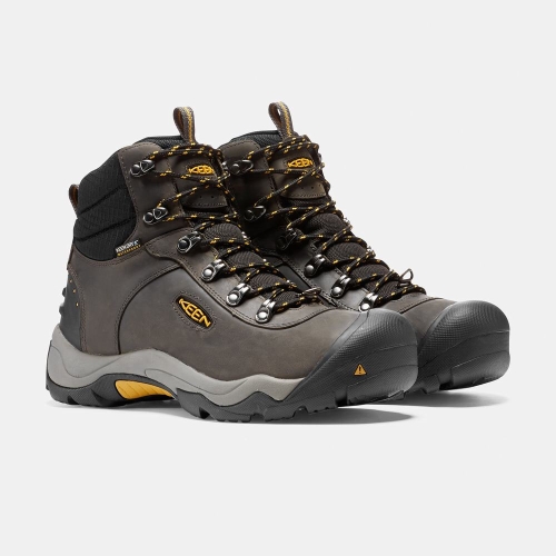 Men's Keen Revel III Hiking Boots Dark Brown | DNU-546123