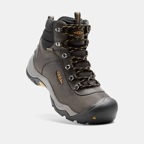 Men's Keen Revel III Hiking Boots Dark Brown | DNU-546123