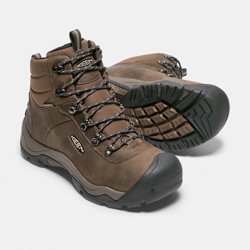 Men's Keen Revel III Hiking Boots Dark Brown | XDT-639478