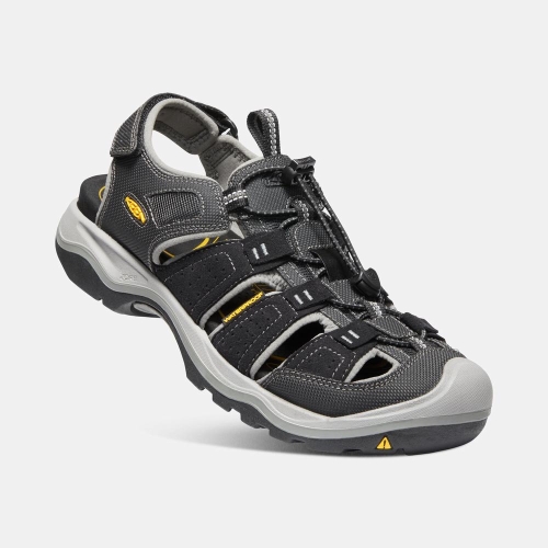 Men's Keen Rialto II H2 Hiking Sandals Black | JBF-120483