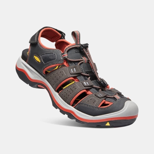 Men's Keen Rialto II H2 Hiking Sandals Brown Orange | USM-071935