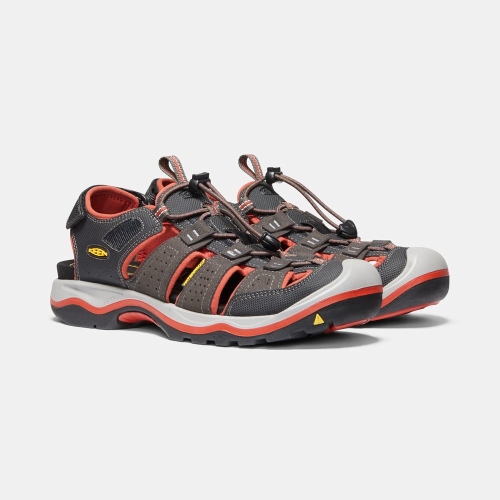 Men's Keen Rialto II H2 Hiking Sandals Brown Orange | USM-071935