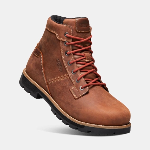 Men's Keen Seattle 6 Waterproof Aluminum Toe Work Boots Brown | WOE-175068