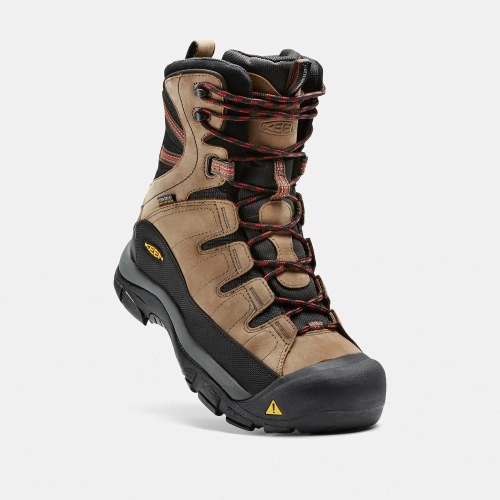 Men's Keen Summit County Waterproof Winter Boots Brown Black | DPC-948310