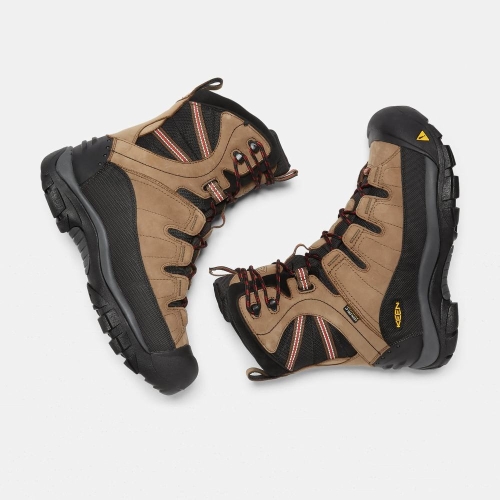 Men's Keen Summit County Waterproof Winter Boots Brown Black | DPC-948310