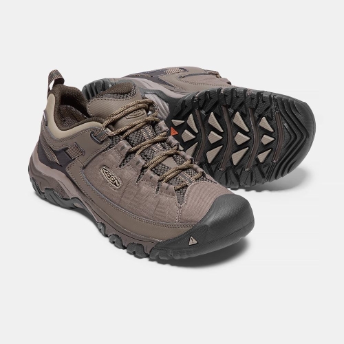 Men's Keen Targhee Exp Waterproof Hiking Shoes Khaki | ACB-615973