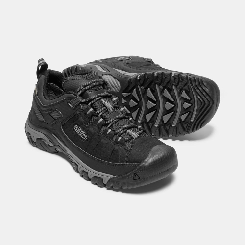 Men's Keen Targhee Exp Waterproof Hiking Shoes Black | BSJ-174059