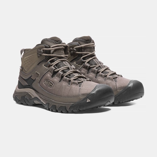 Men's Keen Targhee Exp Waterproof Mid Hiking Boots Khaki | ADQ-304897