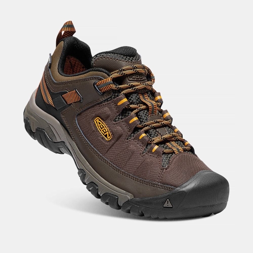 Men's Keen Targhee Exp Waterproof Wide Hiking Shoes Brown | GZW-107563