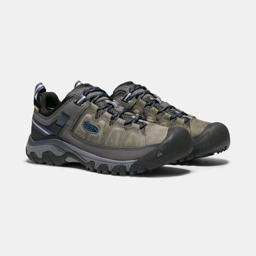 Men's Keen Targhee III Waterproof Hiking Shoes Olive Black | GKX-935814