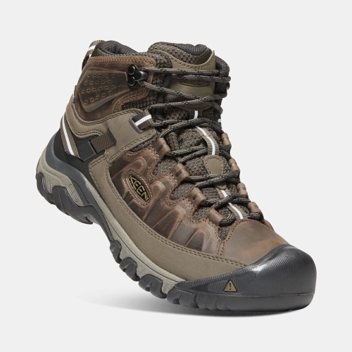 Men's Keen Targhee III Waterproof Mid Hiking Boots Brown | JQN-627304