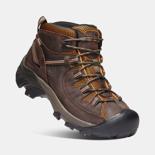 Men's Keen Targhee II Waterproof Mid Hiking Boots Brown | EXK-364570