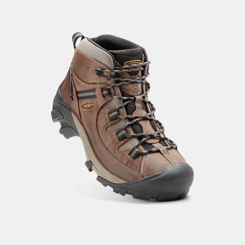 Men's Keen Targhee II Waterproof Mid Hiking Boots Brown | LEA-875036