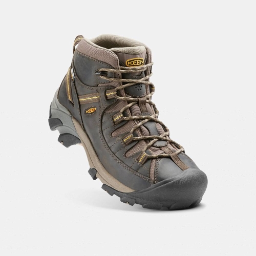 Men's Keen Targhee II Waterproof Mid Hiking Boots Chocolate | YMO-021486