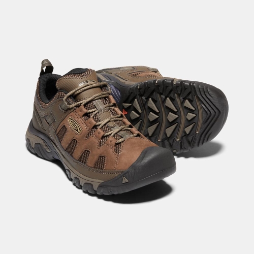 Men's Keen Targhee Vent Hiking Shoes Brown Black | PTX-462783