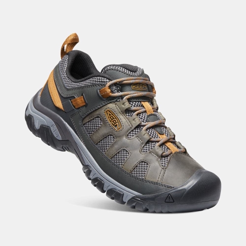 Men's Keen Targhee Vent Hiking Shoes Dark Brown Grey | QGC-352086