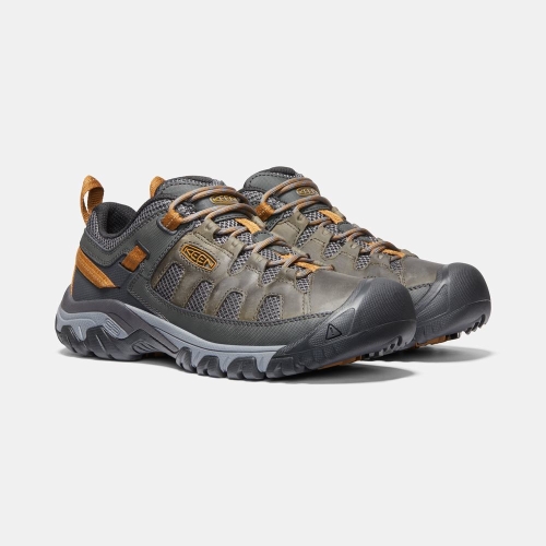 Men's Keen Targhee Vent Hiking Shoes Dark Brown Grey | QGC-352086