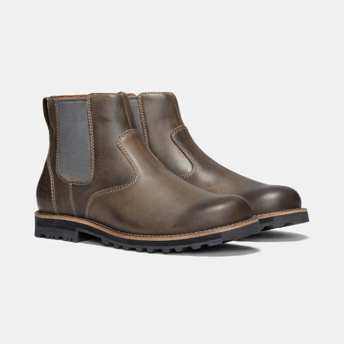 Men's Keen The 59' Chelsea Boots Dark Brown | CVE-516270