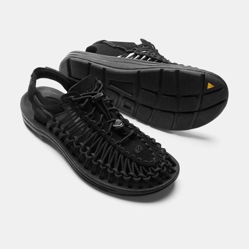 Men's Keen Uneek Monochrome Uneek Sandals Black | VYP-982654