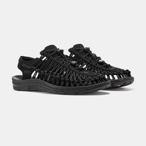 Men's Keen Uneek Monochrome Uneek Sandals Black | VYP-982654