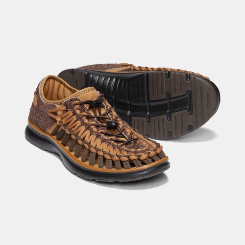 Men's Keen Uneek O2 Uneek Sandals Brown | GHZ-504961