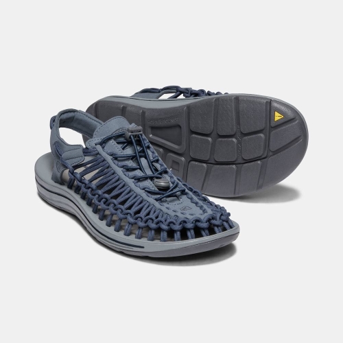 Men's Keen Uneek Sandals Blue | FON-768203