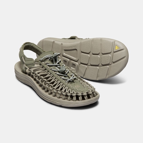 Men's Keen Uneek Sandals Olive | SHF-432879