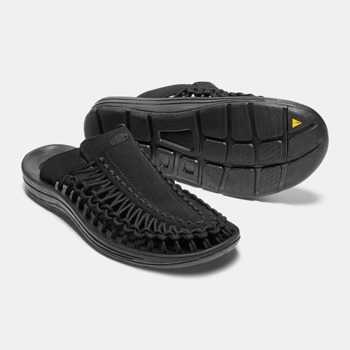 Men's Keen Uneek Uneek Sandals Black | MYI-062589