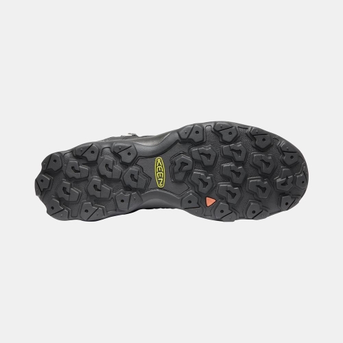 Men's Keen Venture Mid Waterproof Hiking Boots Black | ILH-849302