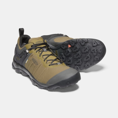 Men's Keen Venture Waterproof Hiking Shoes Olive | NGW-513796