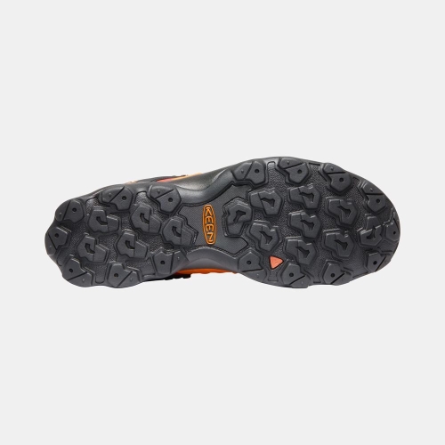 Men's Keen Venture Waterproof Hiking Shoes Orange Black | SJL-917604