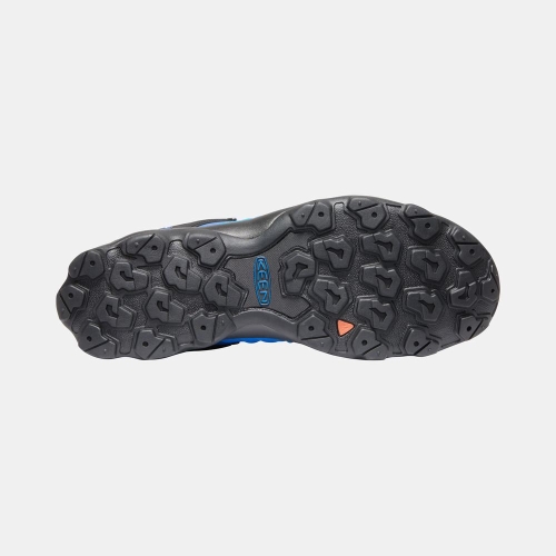 Men's Keen Venture Waterproof Hiking Shoes Blue | XAS-052371