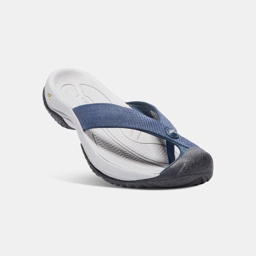 Men's Keen Waimea H2 Sandals Navy Grey | WMJ-130865